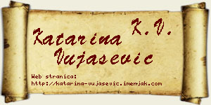 Katarina Vujašević vizit kartica